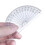 Plastic Protractor for Angle Measurement Student Math 180 Degrees, 4 Inches, Clear, 10 Pack 4