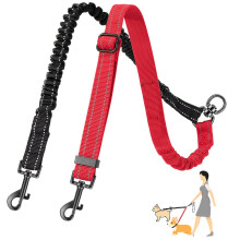 Eyein Double Dog Lead No Tangle, 360 Swivel Rotation Dual Dog Lead for Walking 2 Dogs