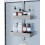 Kitsure Over Door Shower Caddy, 2-Tier Hanging Bathroom Shelf, Silver 1