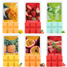 DERDUFT Wax Melts 6-Pack Soy Wax Cubes - Highly Scented, Long Lasting Fruity Fragrance, Natural Plant-Based, Family-Friendly