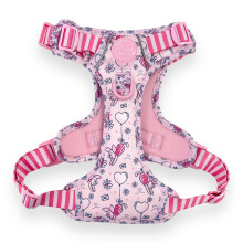 Pawsome Paws Boutique Piglet Extra Small Tough Trails Dog Harness - Adjustable Disney Design No Pull Harness with Reflective Trim & Sturdy Buckle