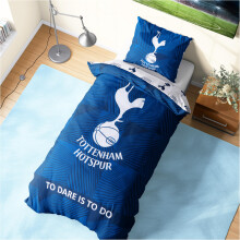 Get Trend Tottenham Hotspur FC Single Duvet Cover Set, Reversible Spurs Football Bedding Set with Pillowcase, Ultra Soft & Durable Duvet Quilt Cover