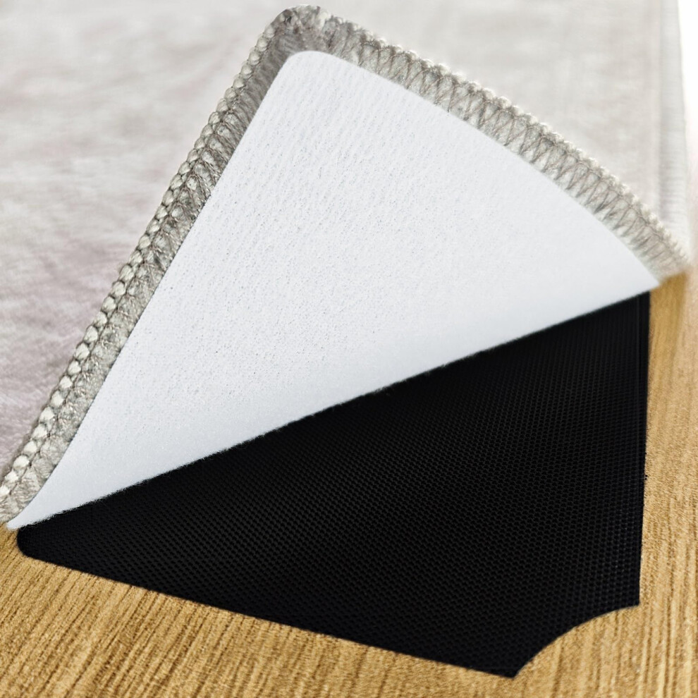8 Pairs Of Reusable Rug Grippers For Laminate Flooring | Anti-Slip Rug Underlay & Non-Slip Pads For Hardwood & Tile | Washable 5051227074805