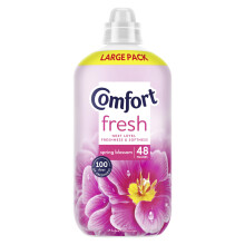 Comfort Fresh Spring Blossom Fabric Conditioner Softener with Motion-Activated Fragrance Technology 100 Days of Freshness 48 washes (1.44 L)
