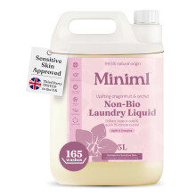 Miniml Laundry Liquid Washing Detergent 5L Refill - Natural Non Bio Pink Dragonfruit & Orchid Scented Clothes Fabric Cleaner for Machine or Delicate