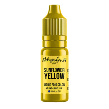 Dekozauber24 Sunflower yellow food colouring - 11 ml highly concentrated and food-safe liquid food colouring for cakes, drinks, fondant & more