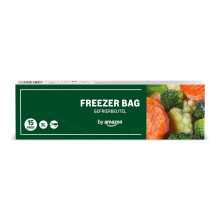 by Amazon Freezer Bags with Glide Locks, 3 Litres, Pack of 15