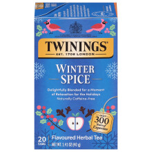 Twinings, Herbal Tea, Winter Spice, Naturally Caffeine Free, 20 Tea Bags, 1.41 oz (40 g)