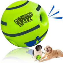 FARDEER Super Wobble Ball,Funny Giggle Sound Toy Ball, Chew Toys for Large Medium Dogs,Interactive Dog Toys Gifts for Dogs-4.3 in