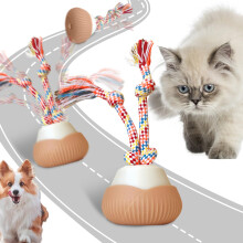 Interactive Dog Ball, Smart Interactive Dog Toys for Boredom, Automatic Active Rolling Ball With Tail for Dogs and Cats