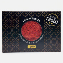 Award-Winning Super Negin Saffron Threads (1g) in Luxury Gift Box – Michelin Trained Chef Approved, 2-Star Great Taste Award