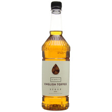 Simply English Toffee Syrup, Vegan & Nut Free Flavoured Syrup for Coffee, Cocktails & Baking (1 Litre)