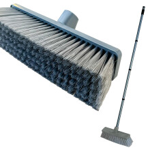 LSC 12'' Soft Indoor Broom Heavy Duty Sweeping Brush with 120cm