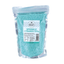 Culpitt Select Sprinkles | Light Blue Sugar Strands, Cake Sprinkle Decorations For Cakes, Cupcakes, Cookies, Ice Cream, and Desserts | 500g