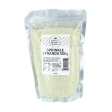 Culpitt Select Sprinkles | White Sugar Strands, Cake Sprinkle Decorations For Cakes, Cupcakes, Cookies, Ice Cream, and Desserts | 500g