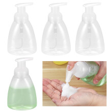 qxayxa 4 Pcs 350ml Foam Soap Dispenser, Foaming Pump Bottles, Refillable Plastic Foam Hand Soap Dispenser, Foaming Soap Dispenser