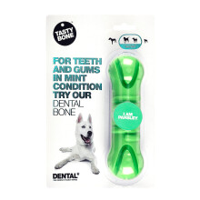 TastyBone TastyBrush Dental Nylon Dog Chew Toy (Parsley) - Strong Healthy Teeth & Gums, Indestructible for Aggressive Chewers, Everlasting Flavour