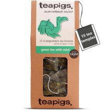 teapigs Green Tea with Mint - Traditional Moroccan Blend - Tea Bags Made with Whole Leaves - Caffeinated & Naturally Energising