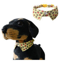 BT Bear Cute Style Small Dog Collar with Bell Adjustable Quick Release Cat Collars for Small Dogs Puppy,Yellow Hamburg