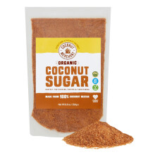 Coconut Merchant Organic Coconut Sugar 250g | Healthy Natural Sugar | Low GI Unrefined Brown Sugar from Coconut Nectar Blossom