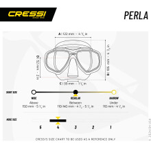 Cressi Perla Separate Glass Mask & Snorkel Set - Dry-Top Snorkel - Low-Volume Fit for Scuba - Quick Buckles for Diving Mask - Green - One Size