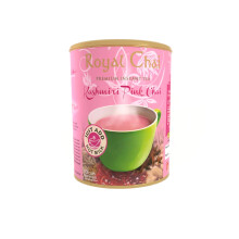 Royal Chai | Kashmiri Pink Chai Unsweetened Tub | 400g | Premium Instant Chai | Makes 20 cups