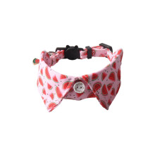 BT Bear Cute Style Small Dog Collar with Bell Adjustable Quick Release Cat Collars for Small Dogs Puppy,Watermelon