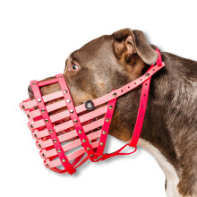 Dog Muzzle for Medium to XL Dogs – Adjustable, Comfortable & Durable Biothane Design with Stainless Steel Fixings – Waterproof