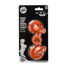 TastyBone Knotted Nylon Dog Chew Toy for Small, Medium & Large Dogs (Roast Chicken) - Indestructible for Aggressive Chewers, Everlasting Flavour