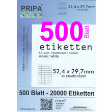 pripa – Labels for Fulfilled by Amazon Shipping 52,5x29,7-500Blatt-weiß