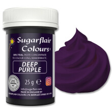 Sugarflair Spectral Deep Purple Food Colouring Paste 25g - Concentrated Paste Food Dye for Cake Decorating, Fondant, Buttercream