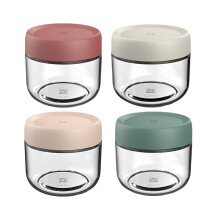 NBBENG Glass Jars Jars with Lids, Overnight Oats jars with, Wide Mouth Mason Jars For Overnight Oats, Small Glass Containers with Lids, Yoghurt Pots