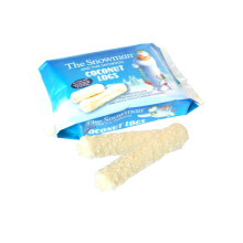 The Snowman and The Snowdog Coconut Logs 10 Pack Christmas Logs - Marshmallow Enrobed in Coconut and White Chocolate Flavour Coating - Gluten Free