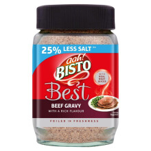 Bisto Best Reduced Salt Beef Gravy Granules Made with Real Meat Juice, 230 g Jar (Pack of 1)