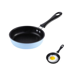 Huipalon Small Frying Pan 12cm Non-Stick Mini Frying Pan for One Egg Portable 4.7 Inch Camping Cooking Omelet Pan with Heat Resistant Handle for Gas