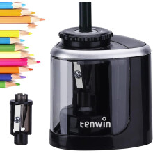 Tihoo tenwin Pencil Sharpener, Electric Pencil Sharpener with Durable Blade to Fast Sharpen