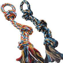 Giant XL Dog Rope Toys for Aggressive Chewers - Set of 2 Heavy Duty Indestructible Dog Rope Toy for Large Breed Puppy- 100% Cotton Strong
