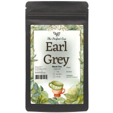 Earl Grey Loose Leaf Tea (100g), Black Tea with Bergamot Oil, Tasty Intense Citrusy Refreshing Floral Deep Rich Fragrant Invigorating