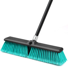 TidyBliss 45 cm Garden Broom Outdoor Heavy Duty, Large Industrial Stiff Yard Brush with 160 cm Long Handle for Sweeping Garage Shop Patio Deck Street