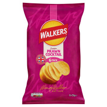 Walkers Prawn Cocktail Multipack Crisps 6 x 25g