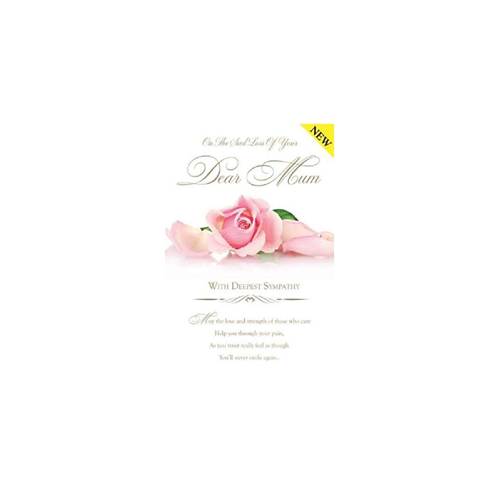 Write From The Heart Rose - Sad Loss Of Dear Mum Mother - Deepest Sympathy Condolence Card Pink 5051227148513