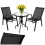 Balkonmöbel-Set mit Tisch und 2 Stühlen, UV-beständig 2