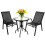Balkonmöbel-Set mit Tisch und 2 Stühlen, UV-beständig 3