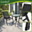 Balkonmöbel-Set mit Tisch und 2 Stühlen, UV-beständig 8