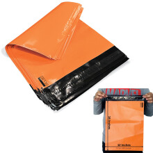JeeJaan 50 Pcs Orange Postage Bags 12x16 in Mailing Bags 305 x 405 mm Poly Mailers Parcel Bags Envelope Courier Shipping Mailers Waterproof and