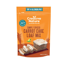Creative Nature Gluten Free Cake Mix | Carrot Cake | Vegan & Free From Baking Mix | Gluten Free, Nut Free, Dairy Free & 100% Allergen Free | 268g
