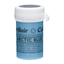 Sugarflair Arctic Blue Satin Food Colouring Paste, Highly Concentrated for Use with Sugar Pastes, Buttercream, Royal Icing or Cake Mix