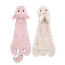 2-in-1 Stuffless Squeaky Dog Toys with Soft, Durable Fabric for Small, Medium, and Large Pets by Best Pet Supplies - No Stuffing for Indoor Play