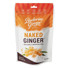 Buderim Uncrystallised Naked Sweet Ginger 175g – Chunks Of Pure Ginger Ideal For Baking Or Snack