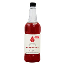 Simply Sugar Free Pomegranate Syrup, Low Calorie, Vegan & Nut Free Flavoured Syrup for Coffee, Cocktails & Baking (1 Litre)